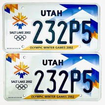 2002 United States Utah Olympic Winter Games Passenger License Plate 232P5 - £26.35 GBP