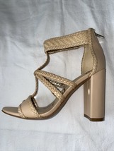 $80 Sam Edelman Yordana Cream/Beige Woven T Strap Sandal NEW Size 6M Gen... - $38.61
