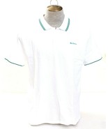 Ben Sherman White &amp; Green Short Sleeve Polo Shirt Men&#39;s NWT - £47.95 GBP