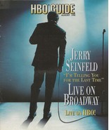 ORIGINAL Vintage Aug 1998 HBO Guide Magazine Jerry Seinfeld I&#39;m Telling You - £39.46 GBP