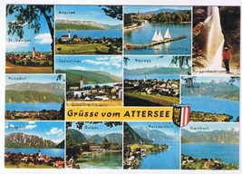 Austria Postcard Attersee Multi View  - $2.96
