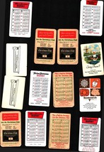 VINTAGE Lot 14 bank insurance advertising Pocket Calendar Notepads 1950s... - £17.77 GBP