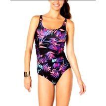 CALVIN KLEIN Swimwear Sorbet Ibiza Starburst One-piece Swimsuit Tropical - £41.11 GBP