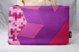 Tetris Ipsy Glam Cosmetic Bag Purple June 2019 Zipper Closure - £4.57 GBP
