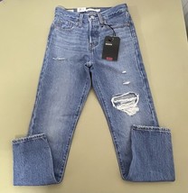 Levi’s Premium Wedgie High Rise Button Fly Jeans Women’s 24 Blue - $780.61 MXN