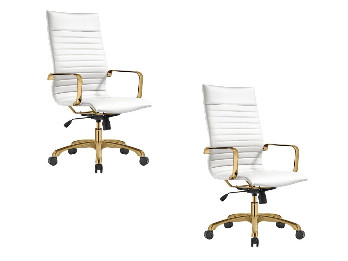 LeisureMod Harris High-Back Task Office Chair - Modern Leather Upholster... - $494.31