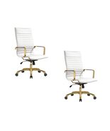 LeisureMod Harris High-Back Task Office Chair - Modern Leather Upholster... - $9,035.10 MXN