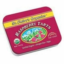 NEW St. Claire&#39;s Organics Organic Mints &amp; Sweets Raspberry Tarts 1.5 oz. tins - £6.72 GBP