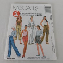 McCalls Sewing Pattern 2101 Sizes L - XL Misses Pull On Pants Shorts Uncut 1999 - $9.75