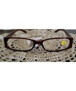 CHEETAH EYEWEAR ~ +2.25 ~ Reading Glasses ~ Brown Acrylic Frames ~ O6 - $20.00