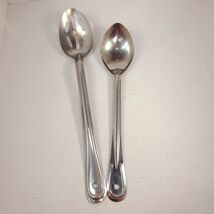 Vintage Stainless Steel spoons Gemco Polar Ware Slotted Solid serving ki... - $27.00