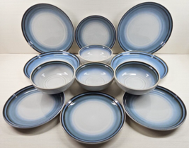 12 Pc Noritake Sorcerer Dinner Salad Plates Cereal Bowls Set Vintage Dishes Lot - $214.70