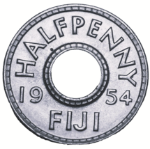 Fiji Half Penny, 1954 Gem Unc~Rare~511,000 Minted~Free Shipping #A91 - £4.37 GBP