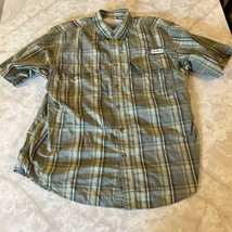 MAGELLAN OUTDOORS MAGCHILL FISH GEAR SHIRT MEN&#39;S L Green plaid - $13.80