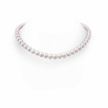 ANGARA 8-9mm, 18&quot; Freshwater Pearl Single Strand Necklace in 14K Solid Gold - £358.99 GBP