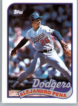 1989 Topps 57 Alejandro Pena  Los Angeles Dodgers - £0.77 GBP