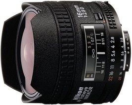 Nikon Af Fx Fisheye-Nikkor 16Mm F/2.8D Fixed Lens With Auto Focus For Nikon Dslr - £366.50 GBP