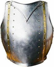 Medieval Epic  Functional Medieval Churburg Type Armor Breastplate Silver - £144.07 GBP