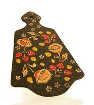 Strawberry  cutting board cottage chic vintage wooden floral serving plate - £14.50 GBP