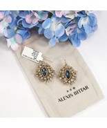 Alexis Bittar Gold Navette Starburst Crystal Large Drop Earrings NWT - $270.18 CAD