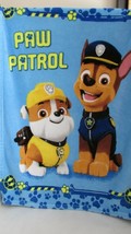 Paw Patrol child or toddler baby blanket Chase Rubble pawprints  30x40 - £21.35 GBP
