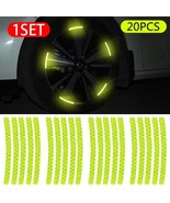 20Pcs Car Wheel Reflective Vinyl Self Adhesive Sticker Tire Warning Stic... - £4.63 GBP