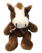 Kuddle Me Toys Horse With Bow Tie 9” Plush Stuffed Animal - £11.92 GBP