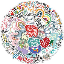 50 pieces English thank you waterproof decoration sticker - $11.00