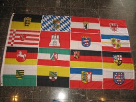 AES 5x8 ft German Germany 16 States Flag Rough Tex Knitted 5&#39;x8&#39; Banner - £43.72 GBP