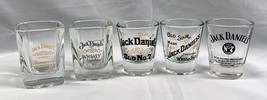 5 Different Jack Daniels Tennessee Whiskey Shot Glasses - $29.65