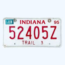 1995 United States Indiana Base Trailer License Plate 52405Z - £14.00 GBP
