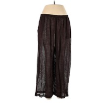 Hino &amp; Malee Semi Sheer Linen Blend Pull On Pants Lagenlook Size Large New - $58.41