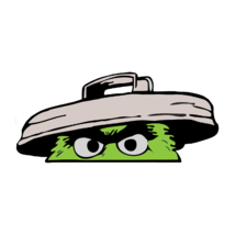 Oscar The Grouch Trash Peeper Funny Vinyl Vehicle Auto Graphic Decal Sti... - £6.84 GBP