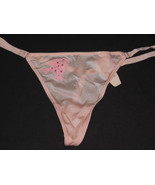 NWT Victoria's Secret Embellished Embroidered Pale Pink One Size  V-String - $23.50