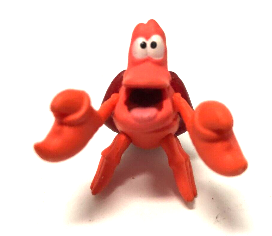 Disney The Little Mermaid Sebastian the Crab Mini 1 1/2&quot; PVC Cake Topper... - $4.95