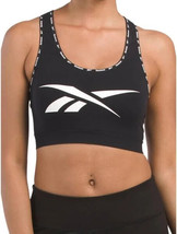 Reebok Alpha Seamless Sports Bra Womens XL Black Medium Support NEW - £17.41 GBP
