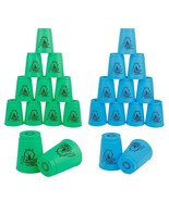 Sport Stacking Cups, 24Pcs Speed Stacking Cups Speed Training Game Chall... - £27.35 GBP