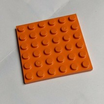 1x Lego Plate 6x6 Studs Color Orange Piece Number 3958 - $1.00