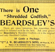 Beardsleys Shredded Cod Fish 1894 Advertisement Victorian There Is One A... - $17.50