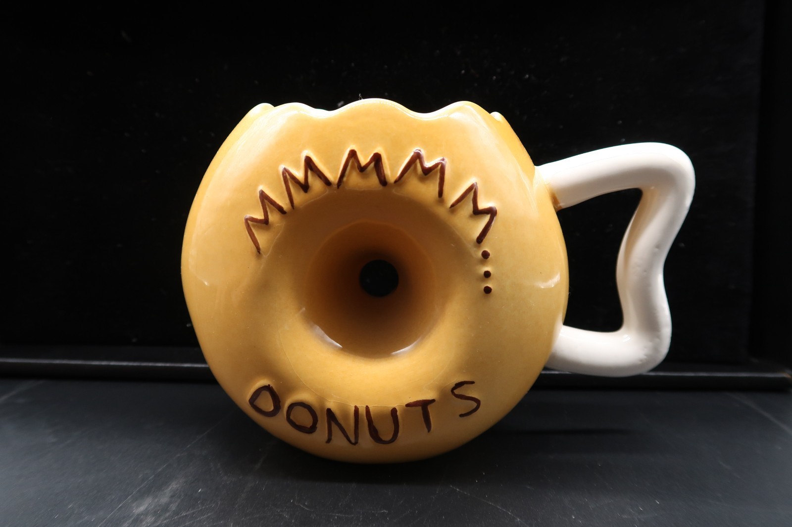 Donut Shaped Coffee Mug Cup MMMMM... Donuts Frosted Sprinkles Big Mouth Inc. Item image 2
