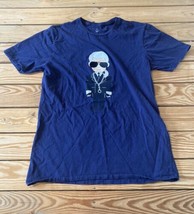 Karl Lagerfeld Men’s Short Sleeve T Shirt Size M Blue AQ - $16.34