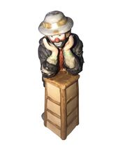 Flambro Emmett Kelly Jr. Porcelain Clown Figurine &quot;Why Me” 5”x 2” Tall - $13.40 CAD
