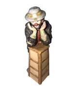 Flambro Emmett Kelly Jr. Porcelain Clown Figurine &quot;Why Me” 5”x 2” Tall - $13.40 CAD