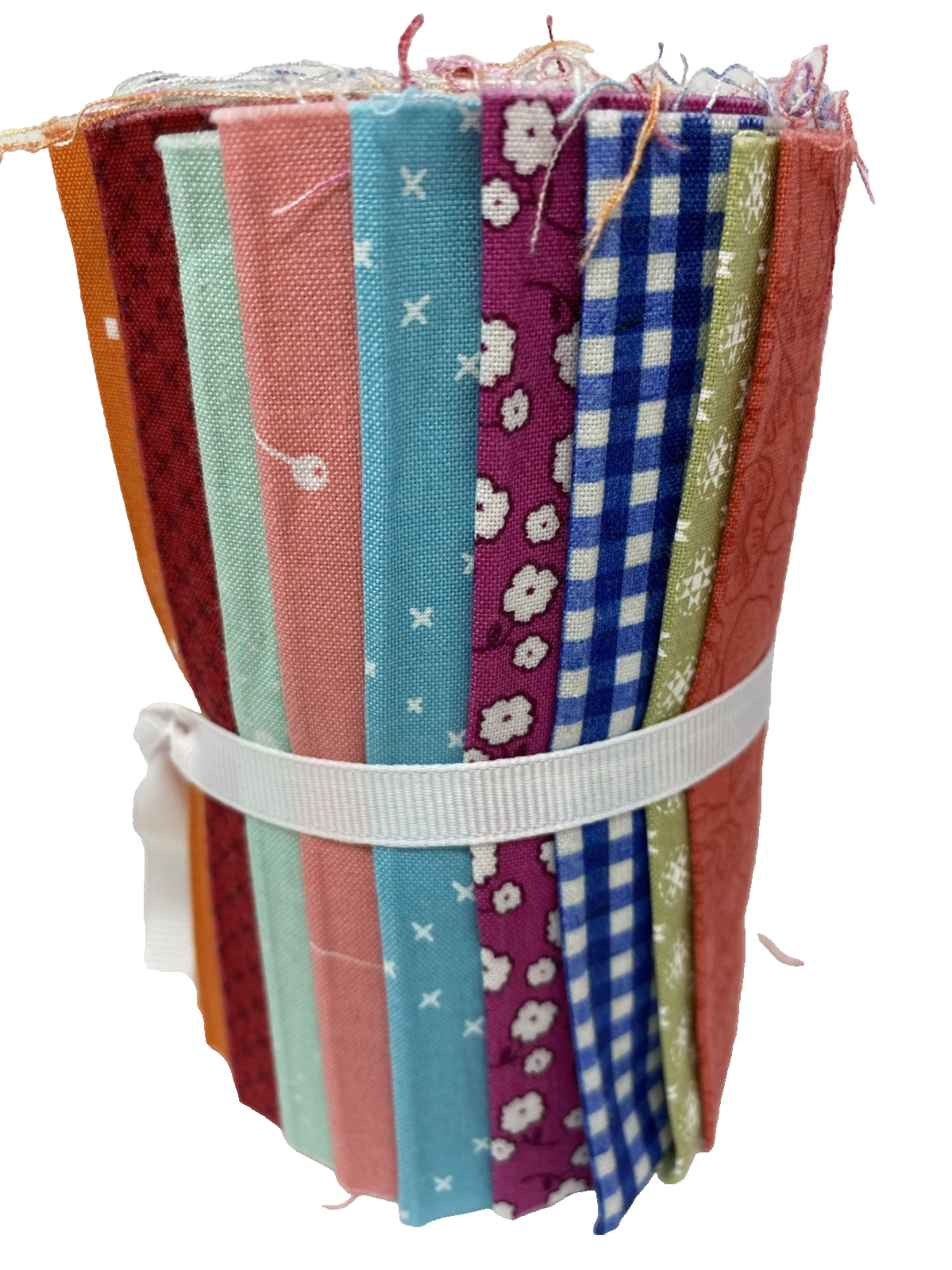 Quilting Fabric Haystack (13) 5&quot; Strips Bundle Bright Multicolored NEW - $23.74