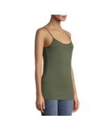 Time And Tru Women&#39;s Cami Shirt X-SMALL Olive Green Adjustable Strap New - $15.07 CAD