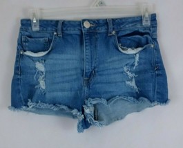Forever 21 Los Angeles Distressed Ripped Frayed Whiskered Booty Shorts S... - £12.95 GBP