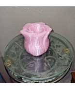 Vase Spiral Translucent Pink Rose Petal Flower Home Table Desk Party Dec... - $46.01 CAD