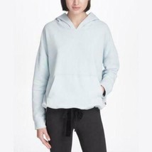 Dkny Sport French Terry Velvet-Tie Hoodie, Surreal, Size Small - £20.50 GBP
