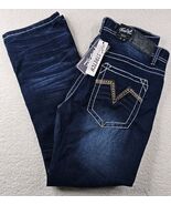 True Luck Mens Denim Jeans Size 34x32 Bootcut Classic Stretch - $33.65