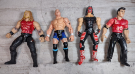 Lot of 4 Vintage Wrestling Action Figures Jakks WCW WWF WWE OASFT *MARKI... - £7.82 GBP